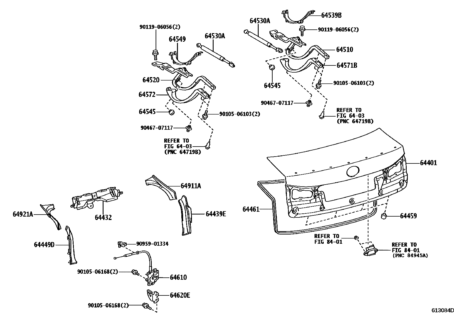 6105 — LUGGAGE COMPARTMENT DOOR & LOCK