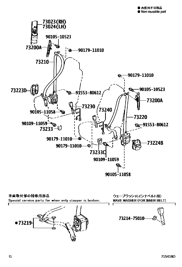 7104 — SEAT BELT & CHILD RESTRAINT SEAT