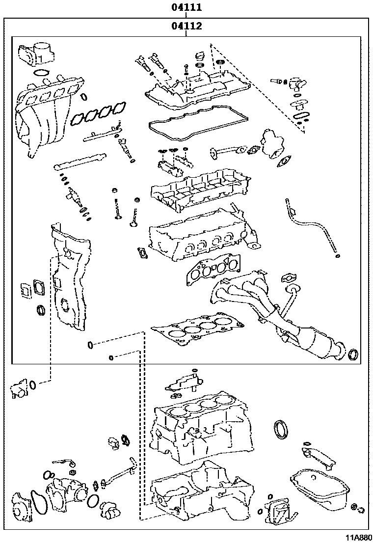 1103 — ENGINE OVERHAUL GASKET KIT