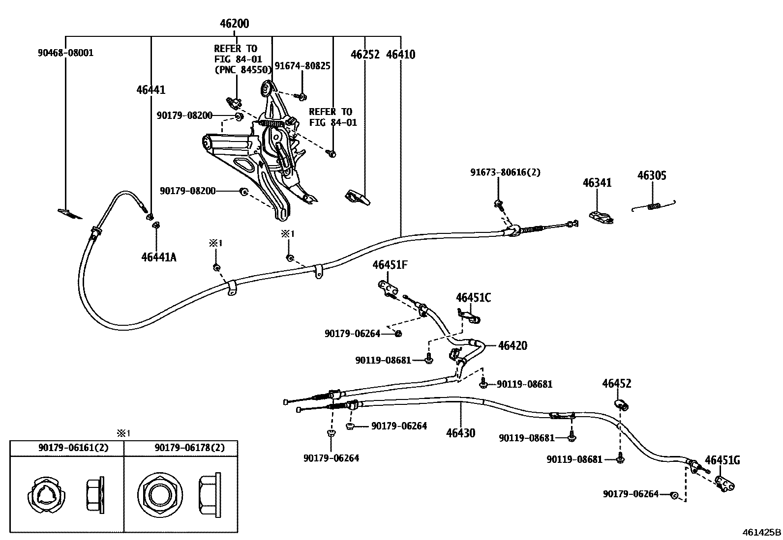 4601 — PARKING BRAKE & CABLE