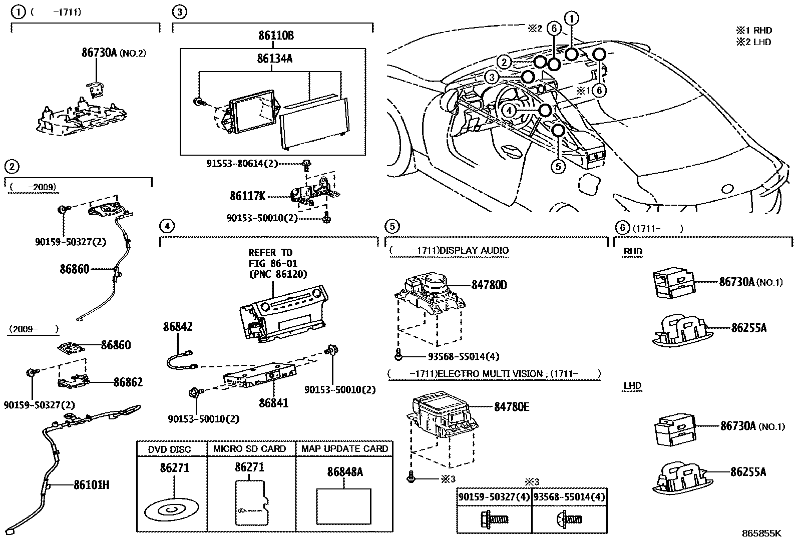 8603 — NAVIGATION & FRONT MONITOR DISPLAY