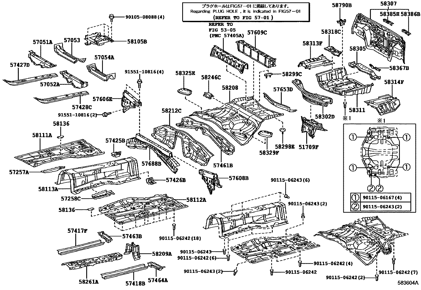 5801 — FLOOR PAN & LOWER BACK PANEL