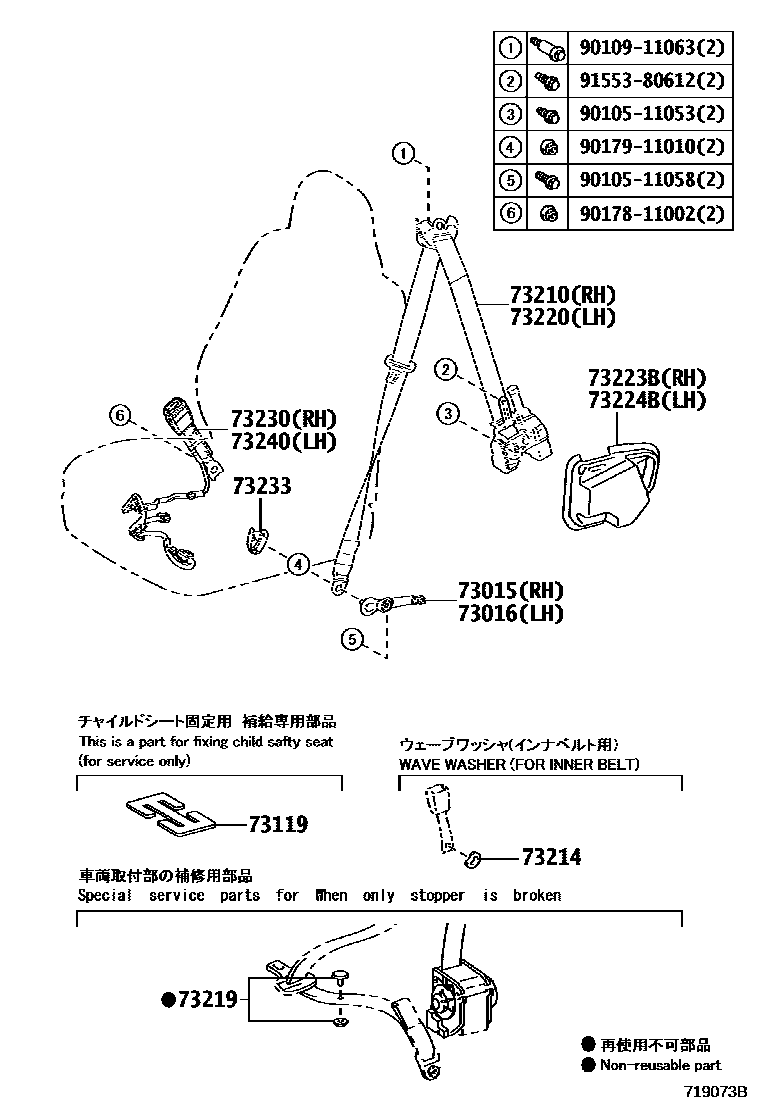 7104 — SEAT BELT & CHILD RESTRAINT SEAT