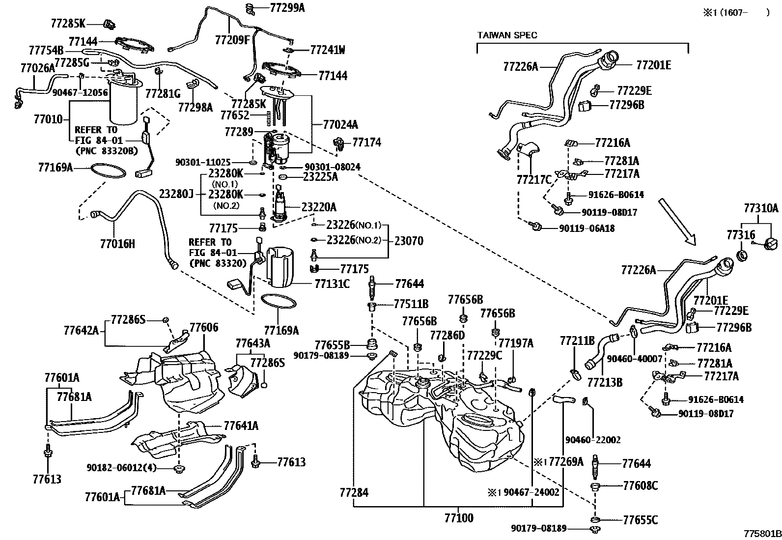 7701 — FUEL TANK & TUBE