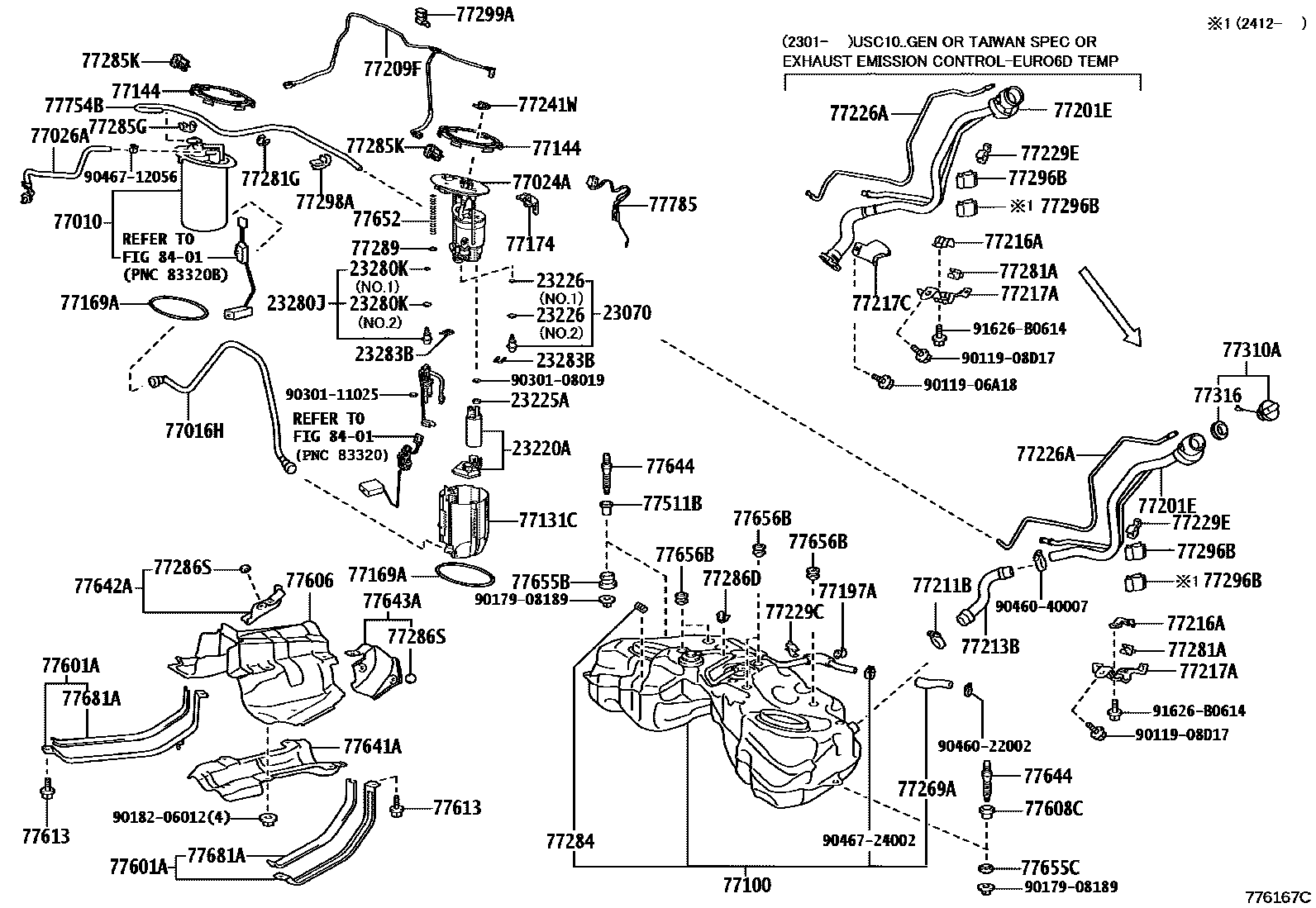 7701 — FUEL TANK & TUBE