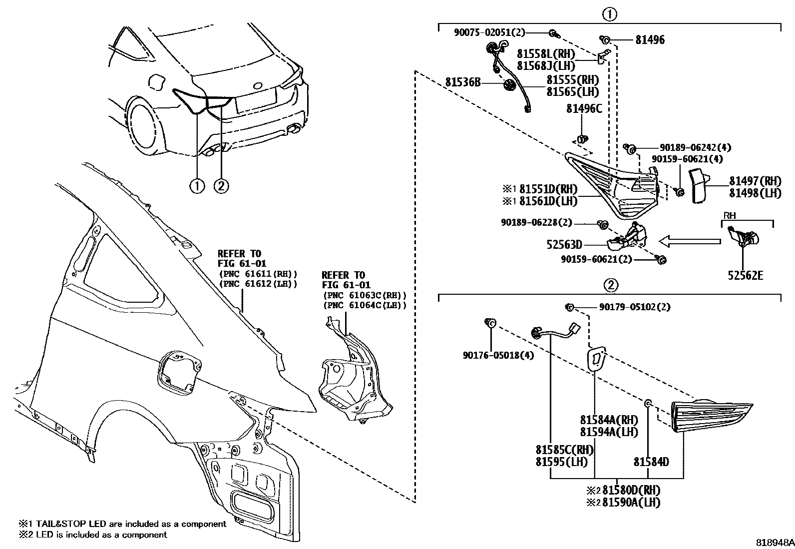 8111 — REAR COMBINATION LAMP