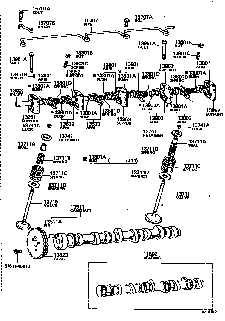 1302 — CAMSHAFT & VALVE