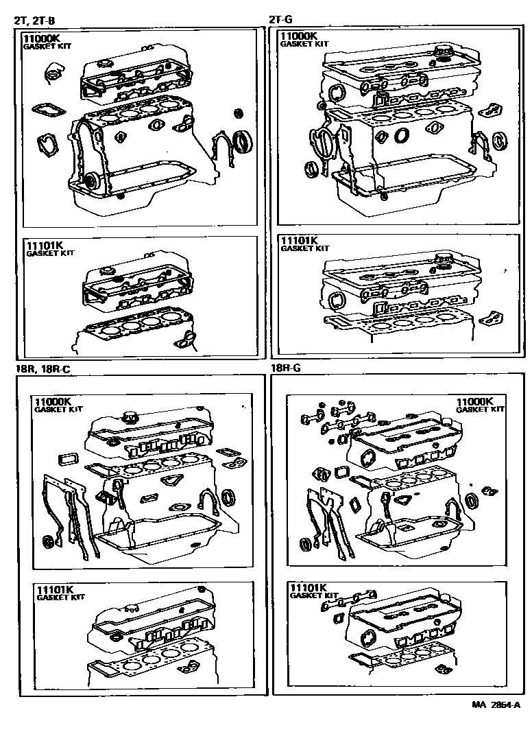 1103 — ENGINE OVERHAUL GASKET KIT