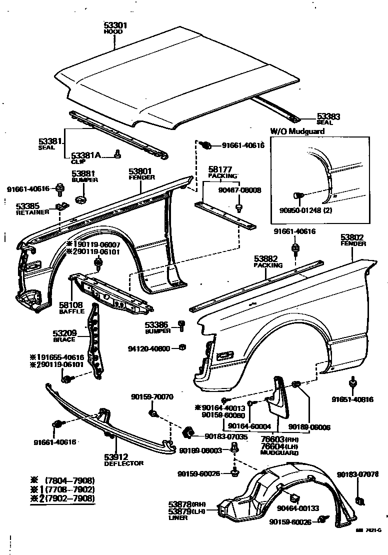 5302 — HOOD & FRONT FENDER
