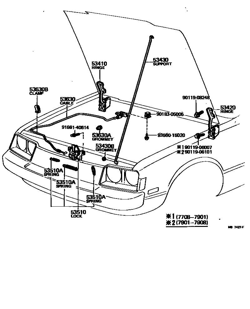 5303 — HOOD LOCK & HINGE
