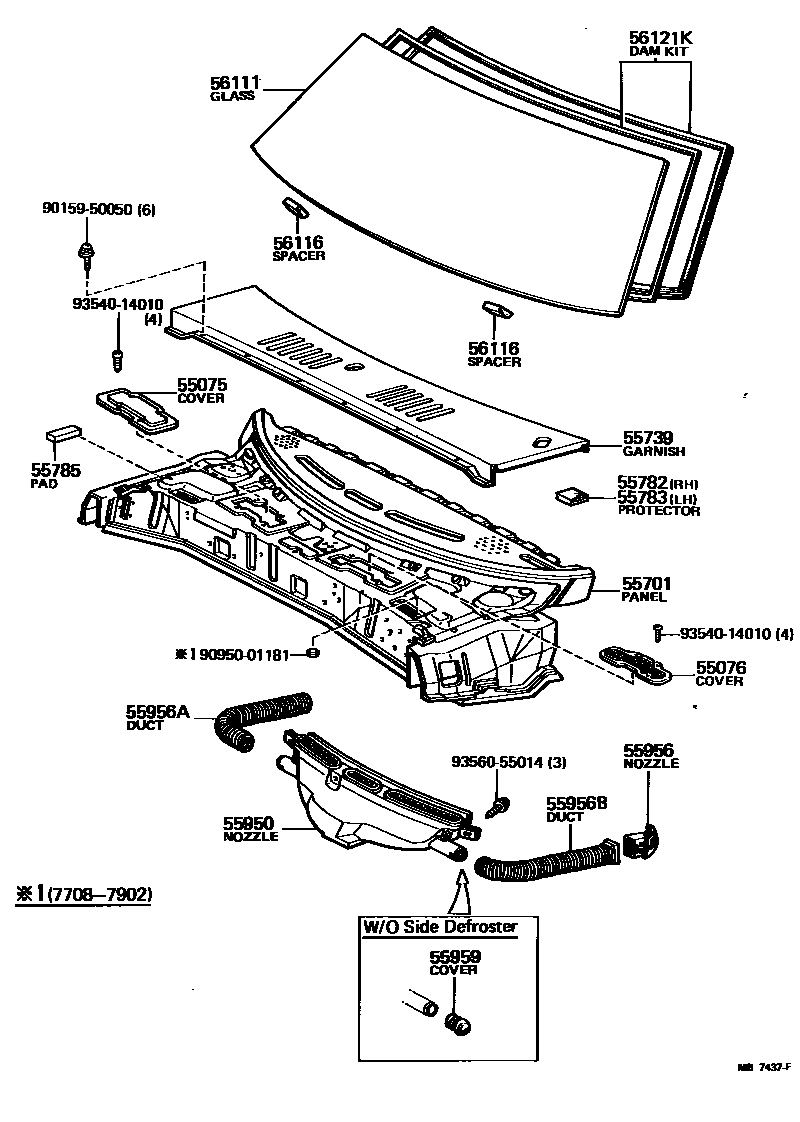 5503 — COWL PANEL & WINDSHIELD GLASS