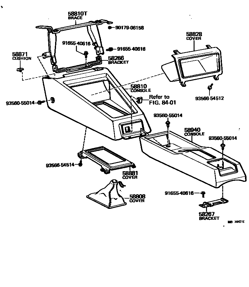 5806 — CONSOLE BOX & BRACKET