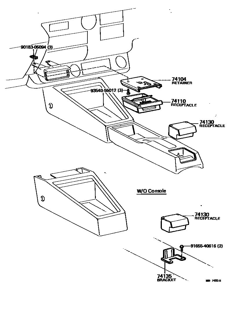 7404 — ASH RECEPTACLE