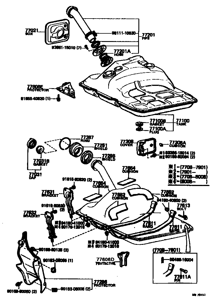 7701 — FUEL TANK & TUBE