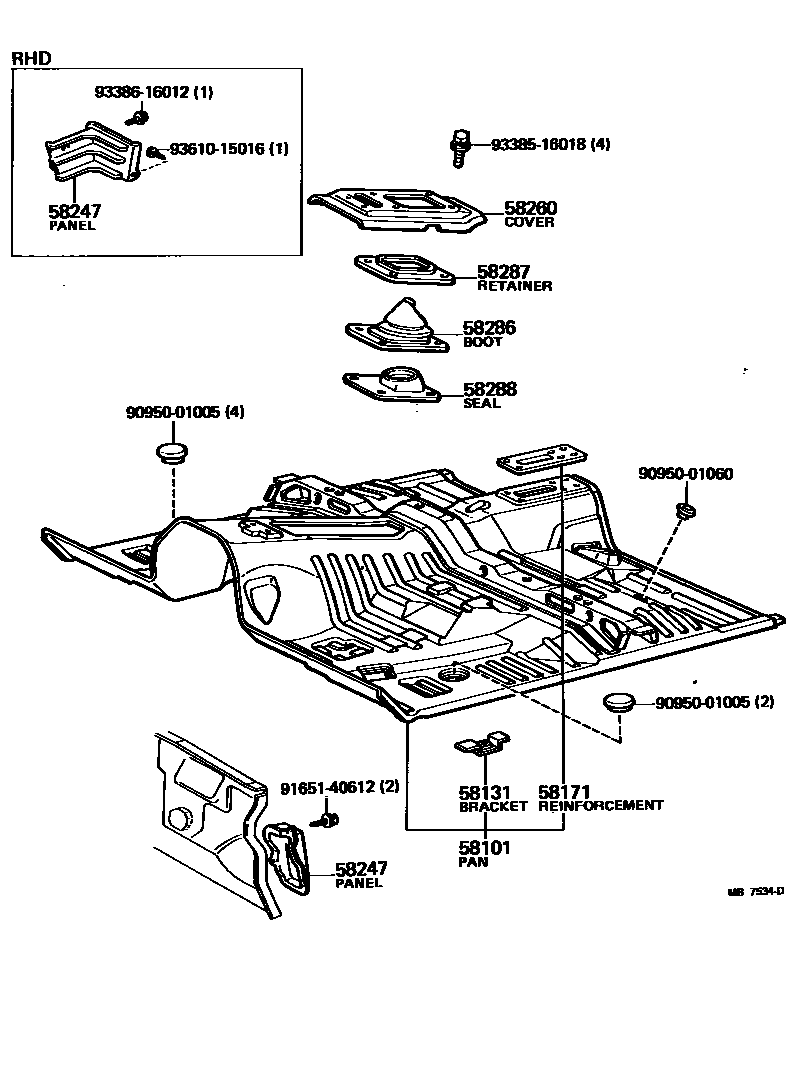 5801 — FLOOR PAN & LOWER BACK PANEL