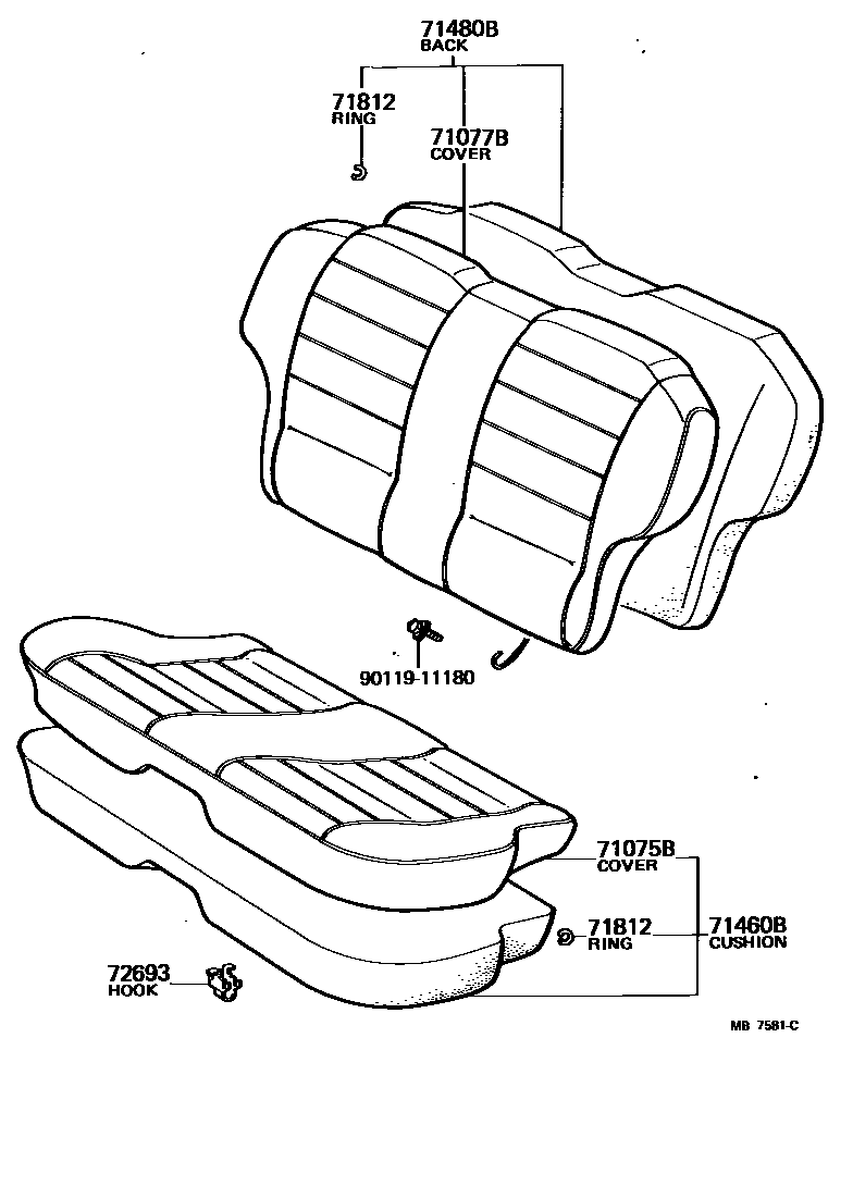 7102 — REAR SEAT & SEAT TRACK