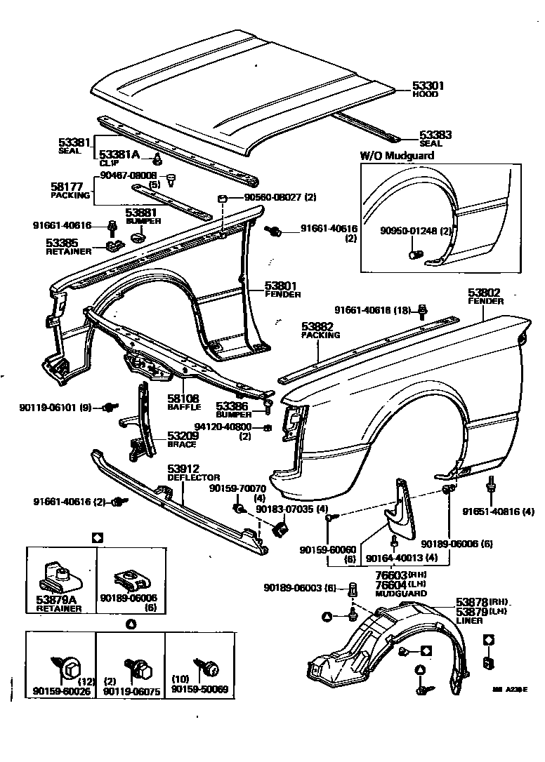 5302 — HOOD & FRONT FENDER