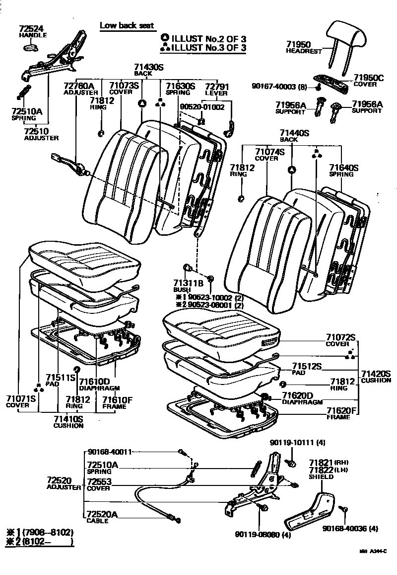 7101 — FRONT SEAT & SEAT TRACK