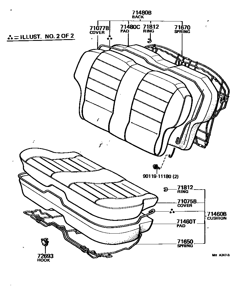 7102 — REAR SEAT & SEAT TRACK