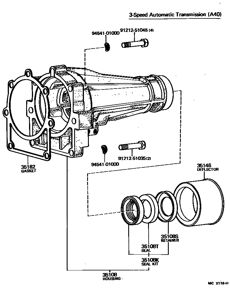 3504 — EXTENSION HOUSING (ATM)