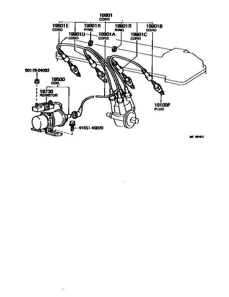 1901 — IGNITION COIL & SPARK PLUG / GLOW PLUG