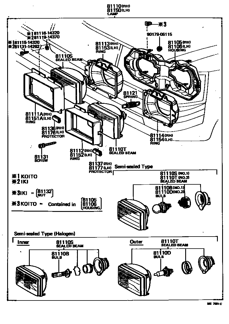 8101 — HEADLAMP