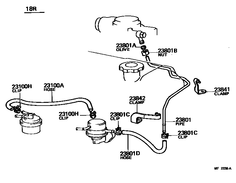 2101 — FUEL PIPE & CLAMP