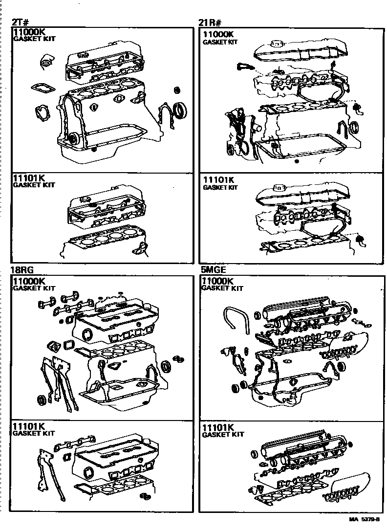 1103 — ENGINE OVERHAUL GASKET KIT