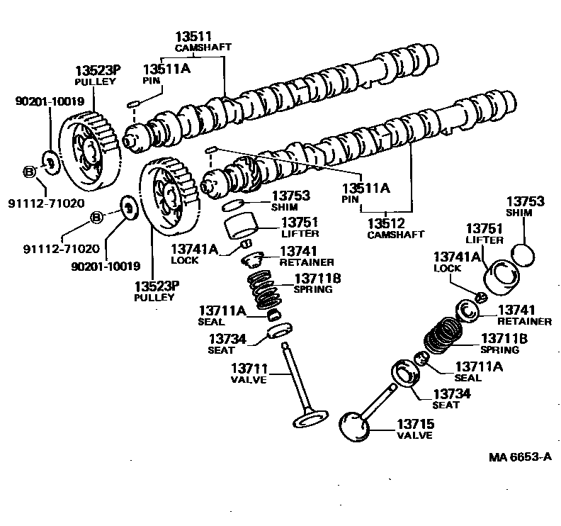 1302 — CAMSHAFT & VALVE