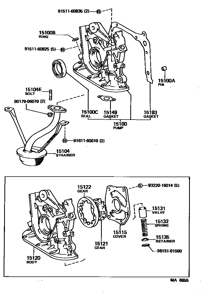 1501 — ENGINE OIL PUMP