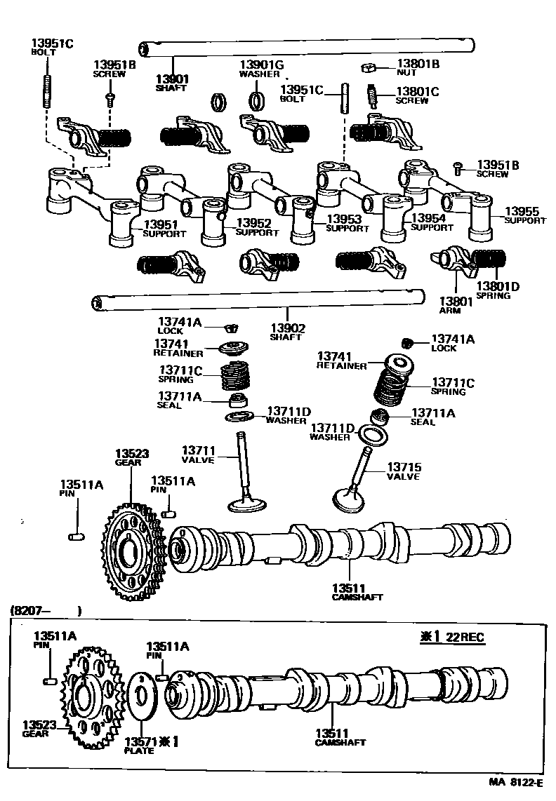 1302 — CAMSHAFT & VALVE