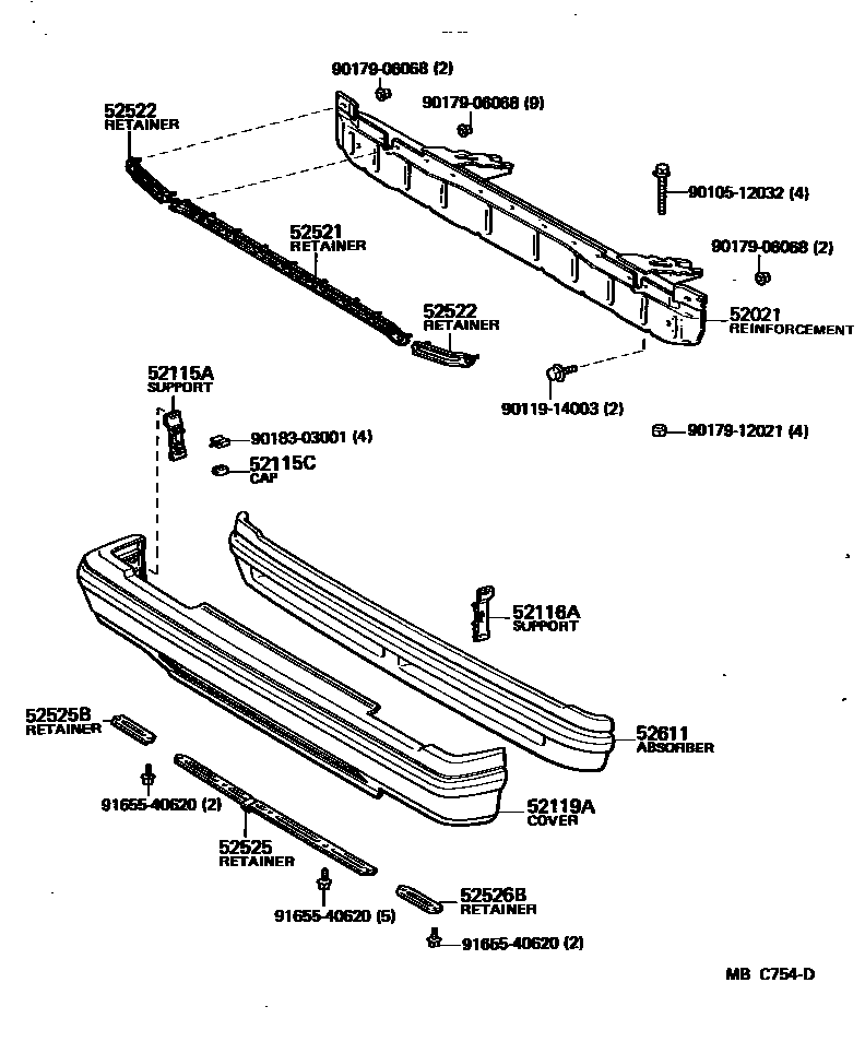 5201 — FRONT BUMPER & BUMPER STAY