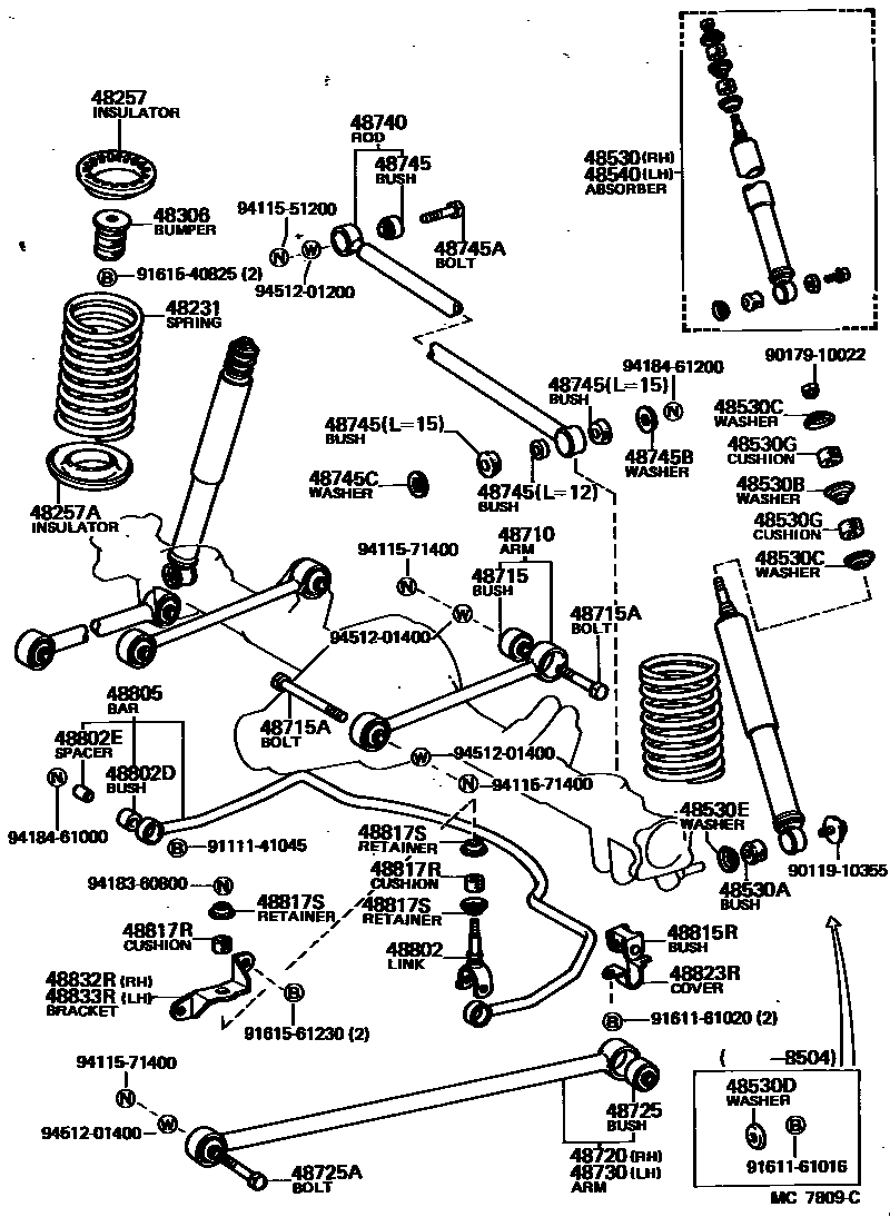 4804 — REAR SPRING & SHOCK ABSORBER