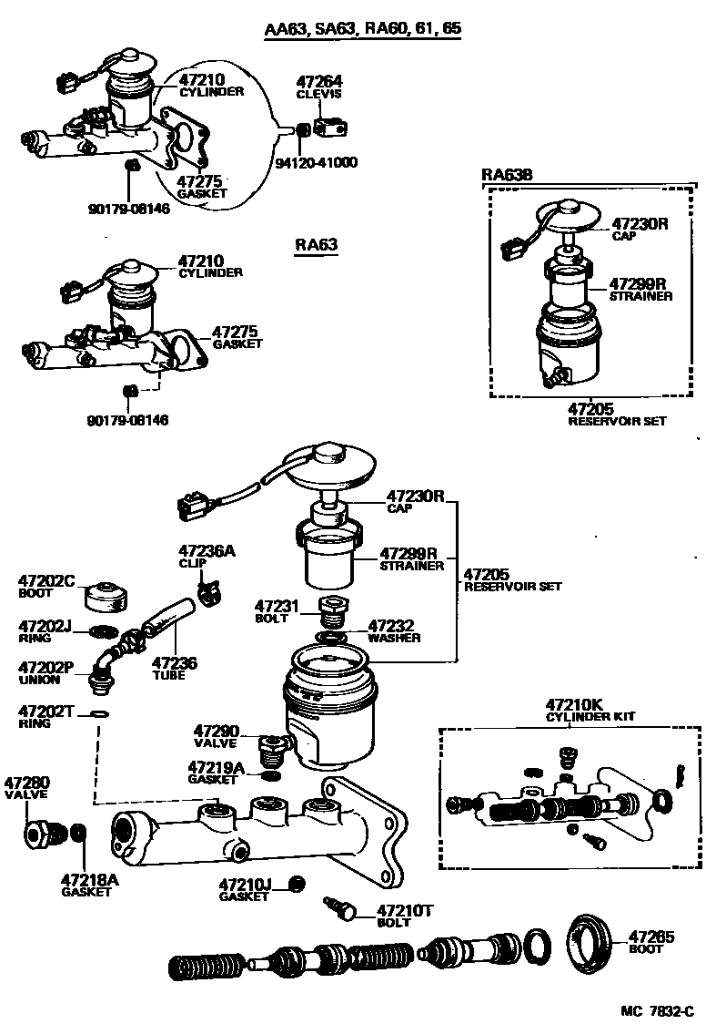 4702 — BRAKE MASTER CYLINDER