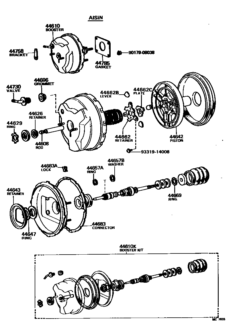 4703 — BRAKE BOOSTER & VACUUM TUBE