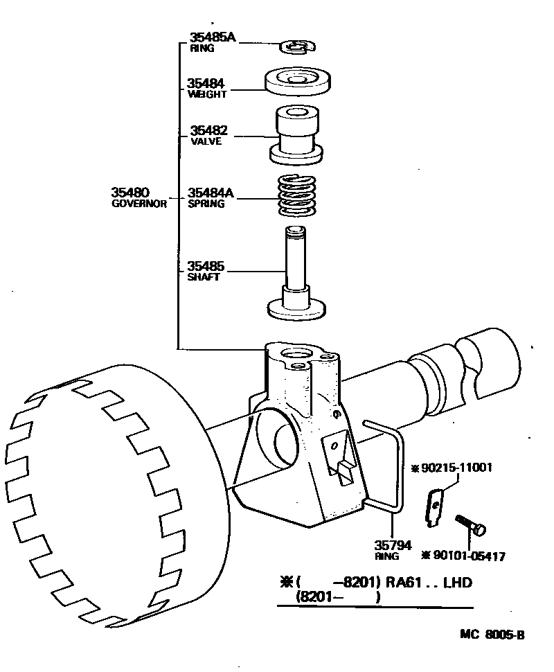 3511 — REAR OIL PUMP & GOVERNOR (ATM)