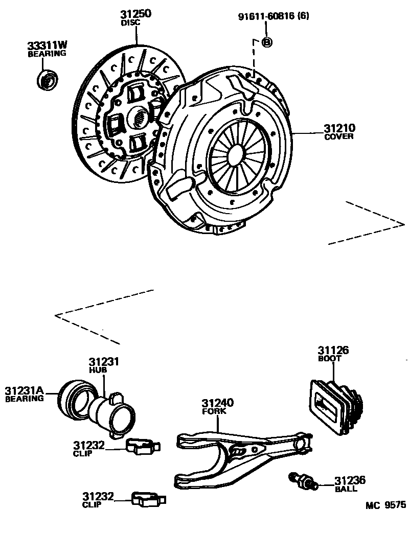3101 — CLUTCH & RELEASE FORK