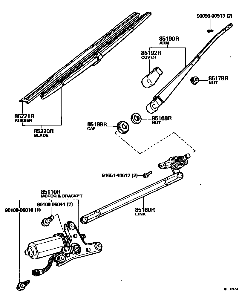 8502 — REAR WIPER