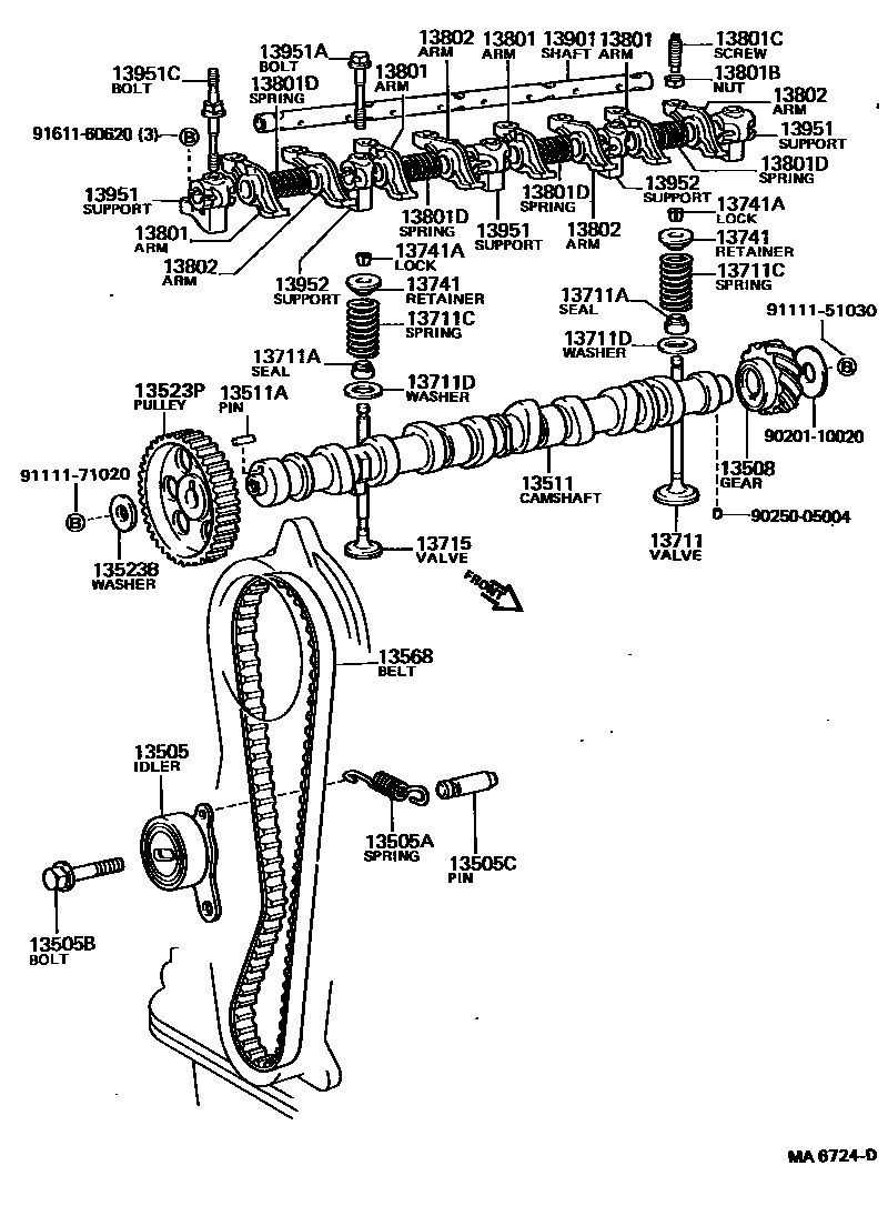 1302 — CAMSHAFT & VALVE