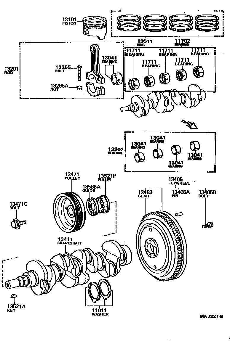 1301 — CRANKSHAFT & PISTON