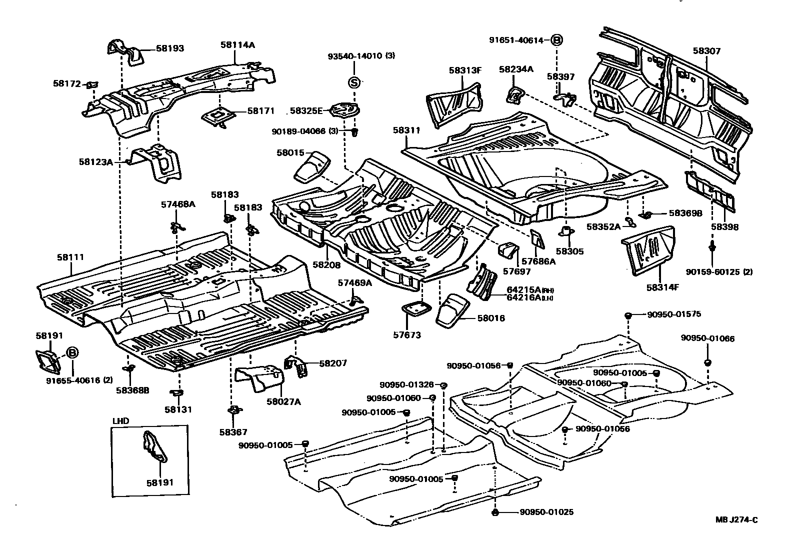5801 — FLOOR PAN & LOWER BACK PANEL