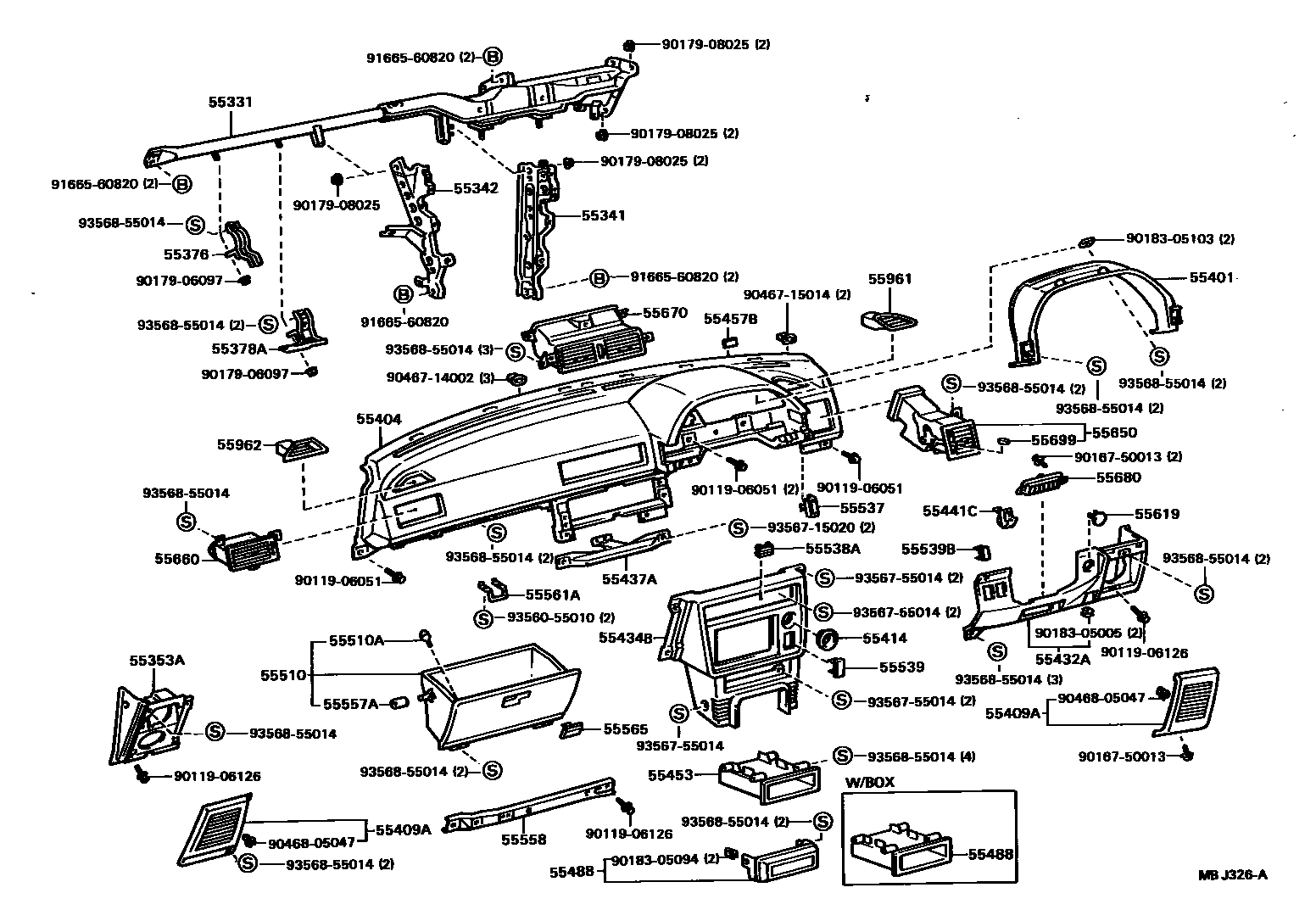 5501 — INSTRUMENT PANEL & GLOVE COMPARTMENT