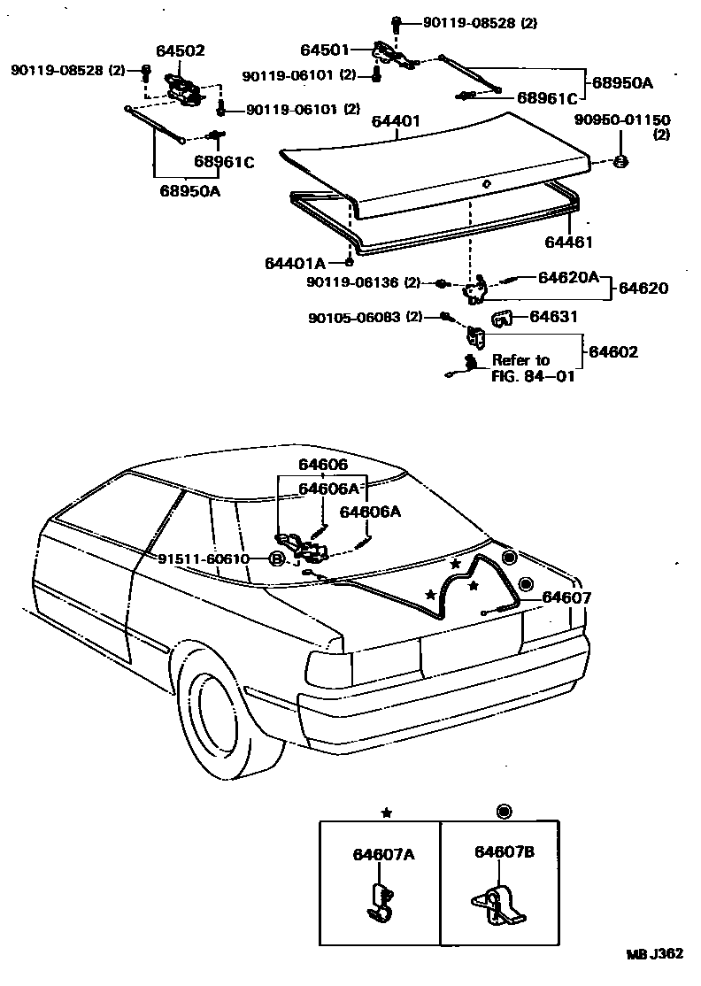 6105 — LUGGAGE COMPARTMENT DOOR & LOCK