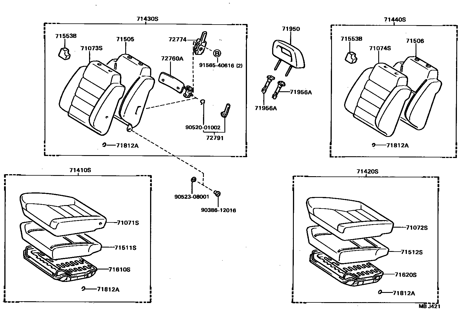7101 — FRONT SEAT & SEAT TRACK
