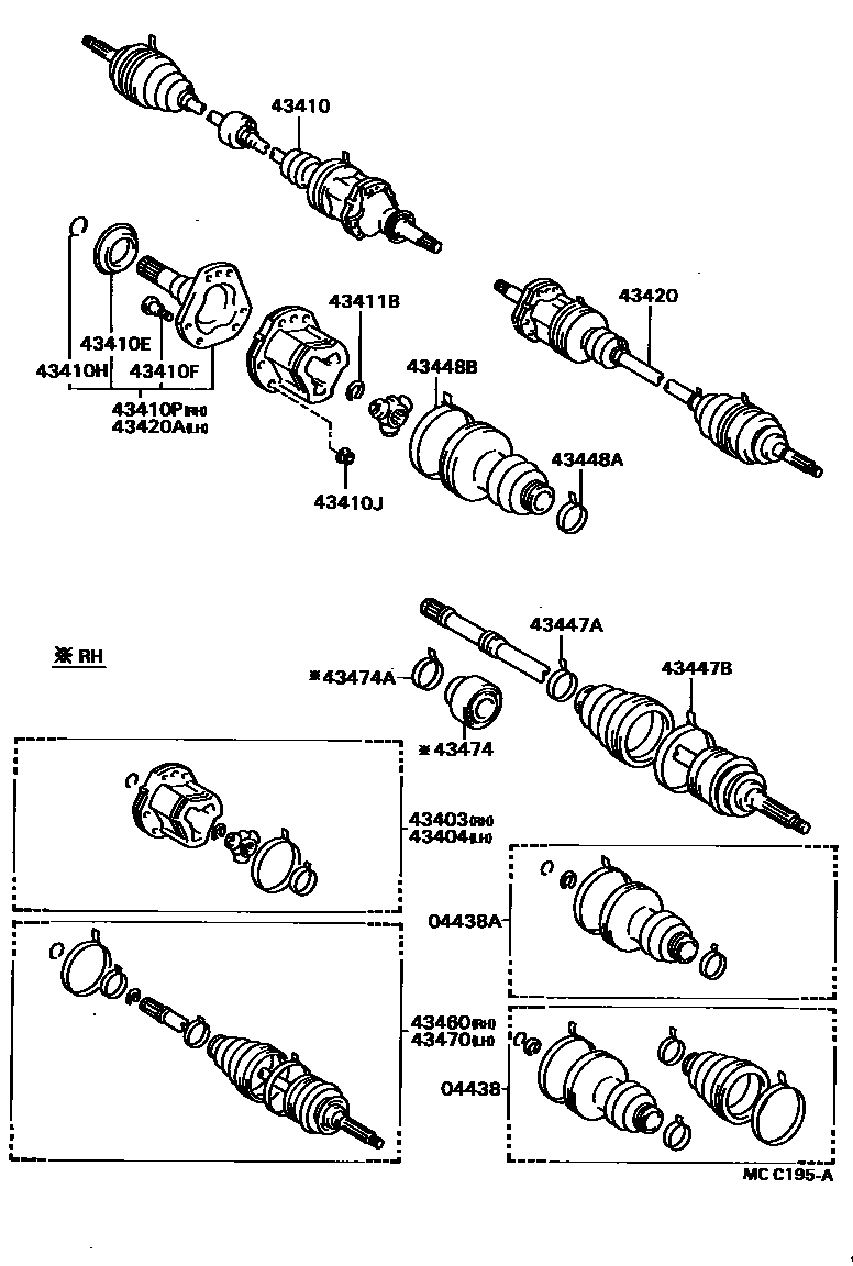 4302 — FRONT DRIVE SHAFT