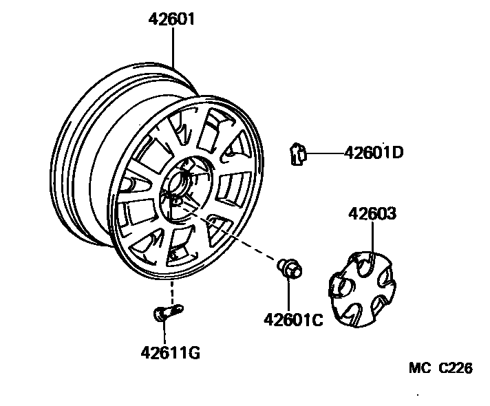 4103 — DISC WHEEL & WHEEL CAP
