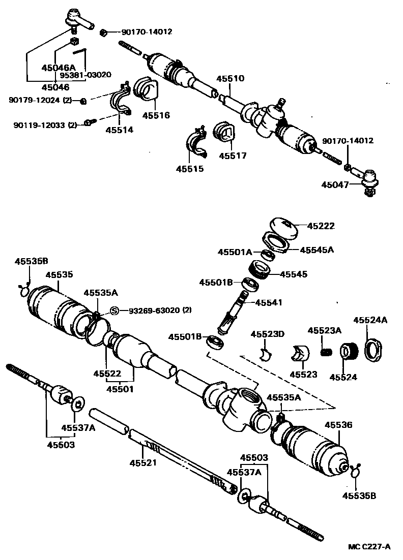 4505 — FRONT STEERING GEAR & LINK