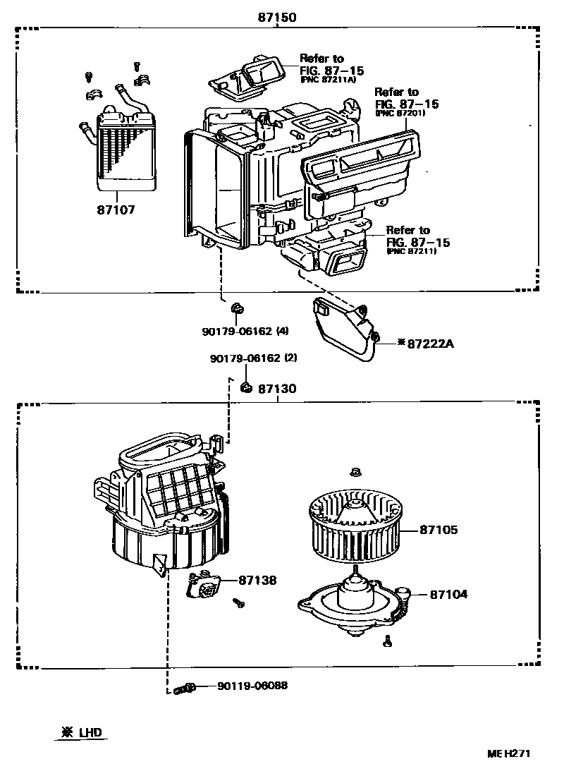 8712 — HEATING & AIR CONDITIONING - HEATER UNIT & BLOWER
