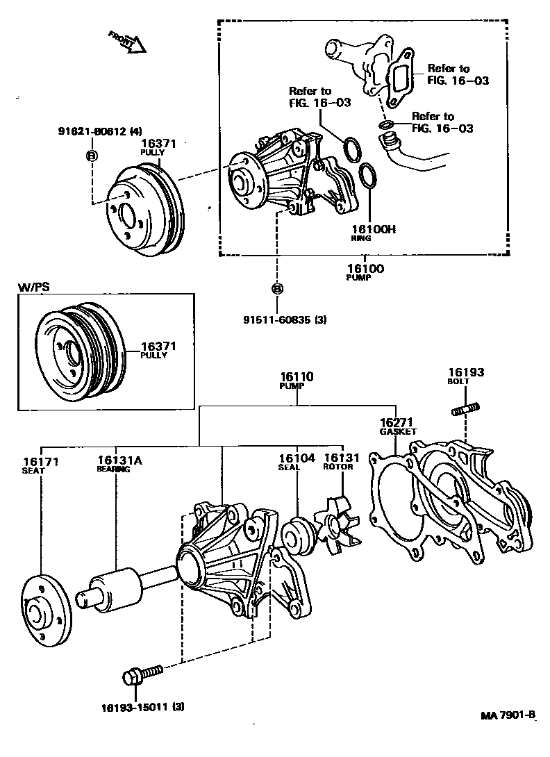 1601 — WATER PUMP