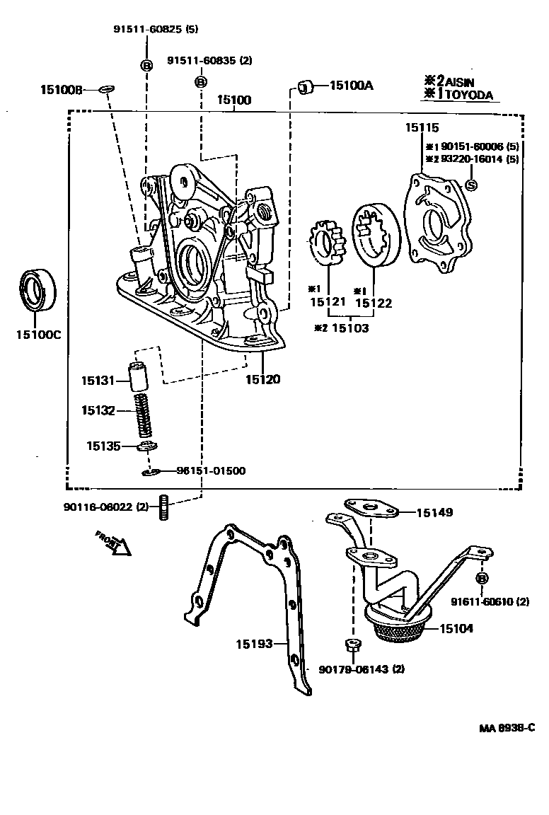 1501 — ENGINE OIL PUMP